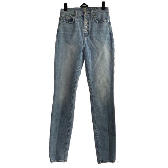 7 for all mankind the high waist skinny jeans size 26 - Picture 6 of 6